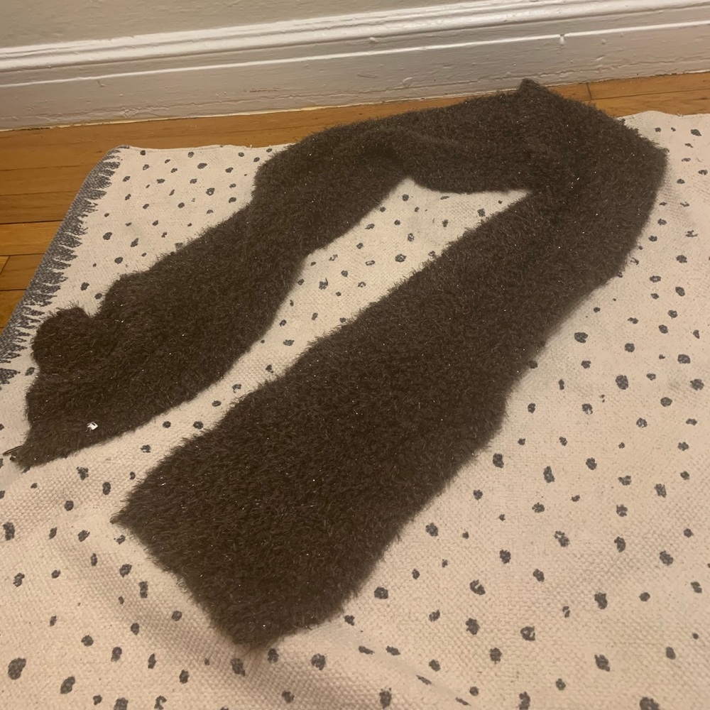 Brown Sparkly Scarf